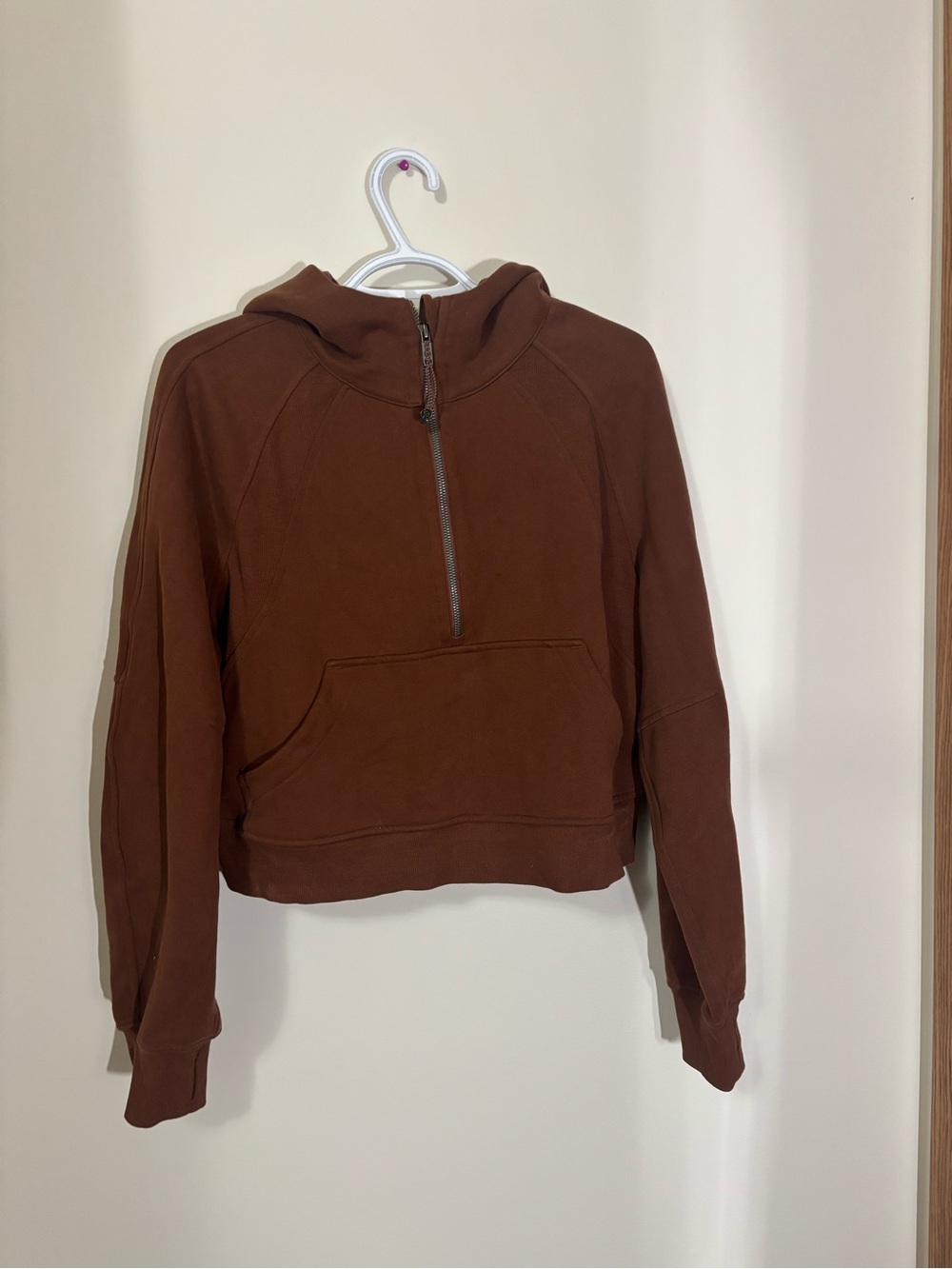 Lululemon Brown Half-Zip Scuba